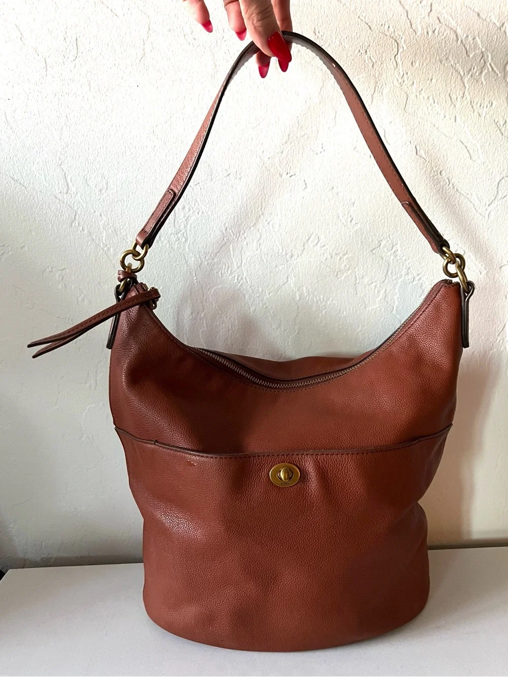 Fossil Talulla Hobo Bag Brandy Leather